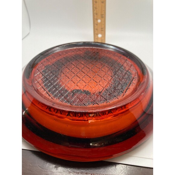 Vintage amber 8 in cigar cigarette ashtray - Picture 5 of 5